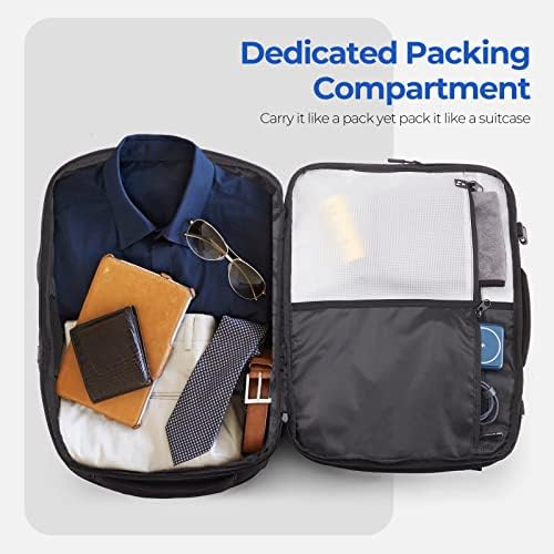 מקוו Business Travel Backpack for Men with Detachable Laptop Bag - 40L Expanable Carry On Backpack Flight Approved - Lightweight Travel Laptop Backpack Luggage 